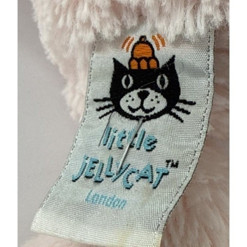 Little Jellycat London Bashful Pink Bunny Rabbit 11" Plush Baby Toy Chime Rattle - Picture 7 of 10